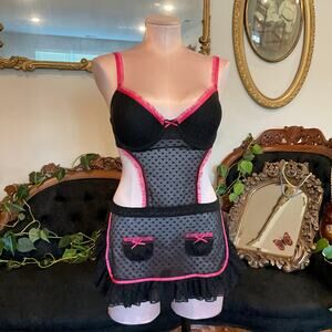 vintage Victoria's Secret Sexy Little Things Babydoll Lingerie Top Size 36C